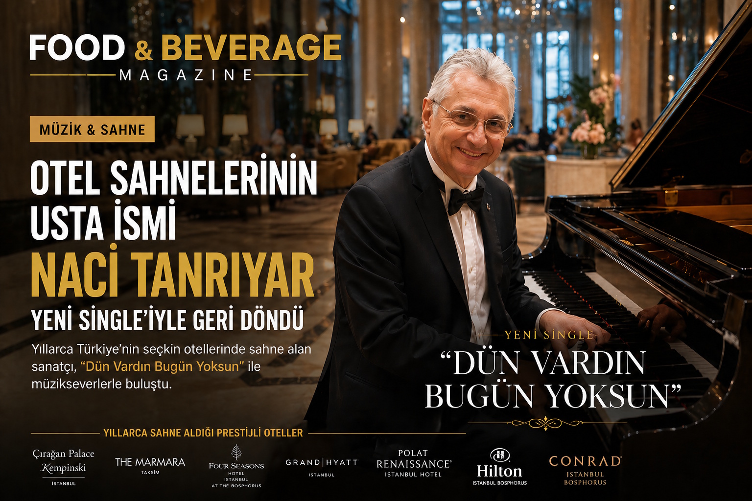 OTEL SAHNELERİNİN USTA İSMİ NACİ TANRIYAR’DAN YENİ SINGLE ÇALIŞMASI